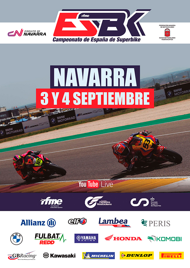 El Campeonato de Espa&ntilde;a de Superebikes llega al Circuito de Navarra